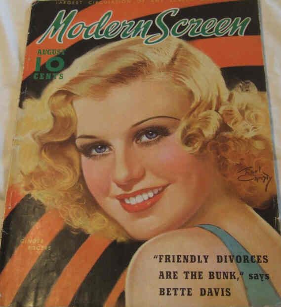 MODERN SCREEN magazine cover Issue 69 August 1936